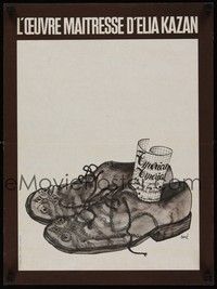 5e443 AMERICA AMERICA French 15x21 '64 Elia Kazan, Sine artwork of shoes!