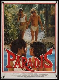 5e477 PARADISE French 15x21 '82 sexy Phoebe Cates, Willie Aames!