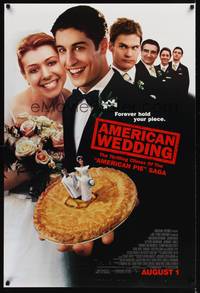 5f038 AMERICAN WEDDING advance DS 1sh '03 Jason Biggs, Alyson Hannigan, American Pie!