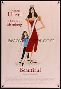 5f084 BEAUTIFUL DS 1sh '00 Sally Field directed, Minnie Driver, Hallie Kate Eisenberg, great art!