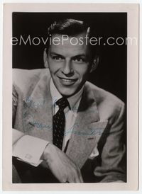 5g174 FRANK SINATRA signed 5x7 still '50s sent to a fan who wrote to the legendary singer!