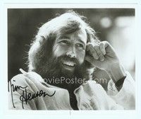 5g322 JIM HENSON signed 8x10 REPRO still '80s close smiling portrait of the Muppets creator!