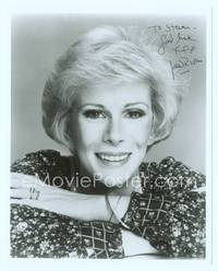 5g323 JOAN RIVERS signed 8x10 REPRO still '80s great close portrait with her arms crossed!