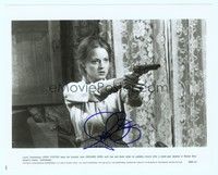 5g196 JODIE FOSTER signed 8x10 still '90s close up pointing gun from Sommersby!