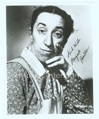 5g331 MARGARET HAMILTON signed 8x10 REPRO still '80s head & shoulders portrait with an odd look!
