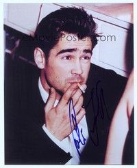 5g242 COLIN FARRELL signed color 8x10 REPRO still '00s great smoking portrait of the Irish star!