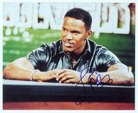 5g252 JAMIE FOXX signed color 8x10 REPRO still '00s close portrait wearing cool shirt!