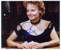 5g259 JODIE FOSTER signed color 8x10 REPRO still '00s close portrait playing poker from Maverick!