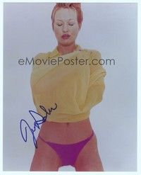 5g261 JOEY LAUREN ADAMS signed color 8x10 REPRO still '00s sexiest close up in skimpiest outfit!