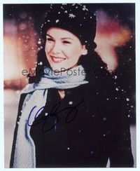 5g266 LAUREN GRAHAM signed color 8x10 REPRO still '00s portrait of the pretty star in the snow!