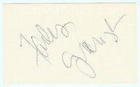 5g136 FARLEY GRANGER signed index card '70s can be framed with an original or repro still!