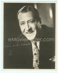 5g152 ARTHUR TREACHER signed deluxe 8x10 still '30s portrait of the grinning son of a bitch!