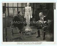 5g159 BRIAN AHERNE signed 8x10 still '33 with Lionel Atwill & nude statue from The Song of Songs!