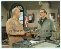 5g148 GEORGE C. SCOTT signed color 8x10 still '70 as General Patton with Karl Malden as Bradley!