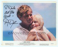5g150 TROY DONAHUE signed color 8x10 still '67 romantic c/u w/Andrea Dromm from Come Spy with Me!