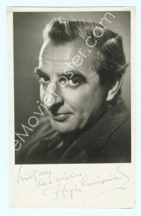 5g115 HUGH GRIFFITH signed 3x5 fan photo '50s head & shoulders c/u of the great supporting actor!