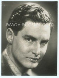 5g124 ROBERT DONAT signed deluxe 5x7 fan photo '40s great close portrait of the wonderful actor!