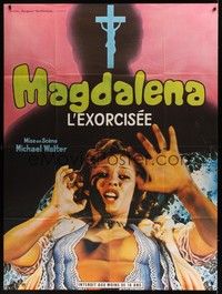5h423 BEYOND THE DARKNESS French 1p '74 something evil is in this woman, tonight it must die!