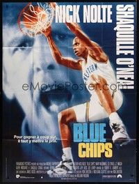 5h430 BLUE CHIPS French 1p '94 basketball, Nick Nolte & Shaquille O'Neal!