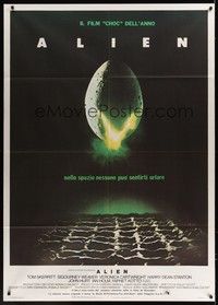 5h078 ALIEN Italian 1p '79 Ridley Scott outer space sci-fi monster classic, hatching egg image!