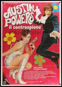 5h082 AUSTIN POWERS: INT'L MAN OF MYSTERY Italian 1p '97 Mike Myers, sexy Elizabeth Hurley!