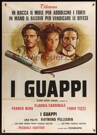 5h088 BLOOD BROTHERS Italian 1p '74 I Guappi, art of Franco Nero, Claudia Cardinale & Testi!