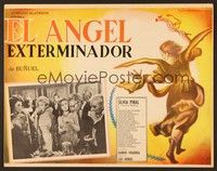 5j048 EXTERMINATING ANGEL Mexican LC '62 El angel exterminador, Luis Bunuel, cool border art!