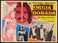 5j073 MAGIC CHRISTIAN Mexican LC '70 different border art of Peter Sellers, Ringo & Raquel Welch!