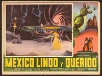 5j076 MEXICO LINDO Y QUERIDO Mexican LC '61 Lola Beltran, bizarre sci-fi artwork!