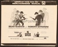 5j134 5 CARD STUD pressbook '68 cowboys Dean Martin & Robert Mitchum play poker!