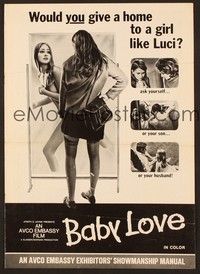 5j176 BABY LOVE pressbook '69 would you give a home to a girl like Luci, a BAD girl!