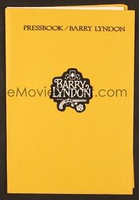 5j187 BARRY LYNDON pressbook '75 Stanley Kubrick, Ryan O'Neal, historical romantic war melodrama!