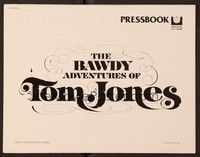 5j189 BAWDY ADVENTURES OF TOM JONES pressbook '76 Nicky Henson, sexy bandit Joan Collins!