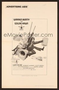 5j121 $ pressbook '71 great art of bank robbers Warren Beatty & Goldie Hawn!
