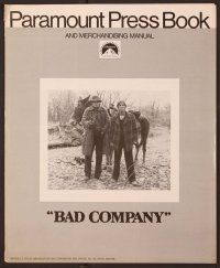 5j177 BAD COMPANY pressbook '72 Jeff Bridges, Barry Brown, Jim Davis, western!