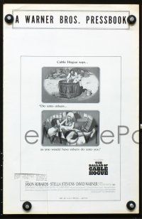5j182 BALLAD OF CABLE HOGUE pressbook '70 Sam Peckinpah, Jason Robards & sexy Stella Stevens!