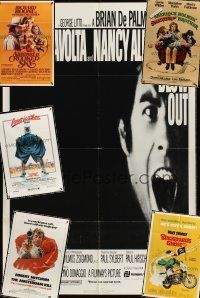5k006 LOT OF 21 FOLDED ONE-SHEETS lot '70 - '85 Blow Out, Americathon, The Amsterdam Kill + more!