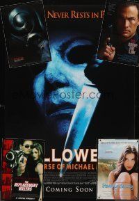 5k025 LOT OF 5 UNFOLDED ONE-SHEETS lot '88 - '01 Halloween 6, Planet of the Apes, Stealing Beauty