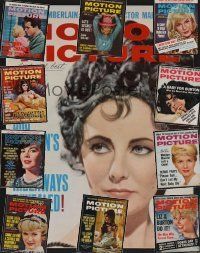 5k032 LOT OF 11 MOTION PICTURE MAGAZINES lot '63 Liz Taylor, Doris Day, Debbie Reynolds + more!