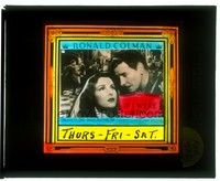 5k152 IF I WERE KING glass slide '38 romantic close up of Ronald Colman & Frances Dee!