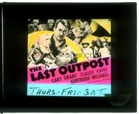 5k153 LAST OUTPOST glass slide '35 Cary Grant & Claude Rains both love Gertrude Michael!