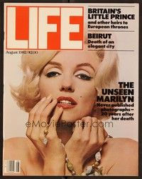 5k138 LIFE MAGAZINE magazine August 1982 great cover + 10-page story on last photos of Marilyn!