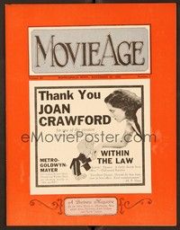5k050 MOVIE AGE exhibitor magazine November 25, 1930 Joan Crawford makes the greatest pictures!