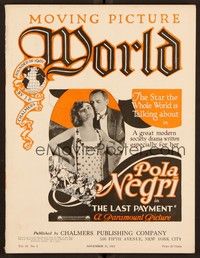 5k044 MOVING PICTURE WORLD exhibitor magazine Nov 12, 1921 Adventures of Tarzan, Buster Keaton!