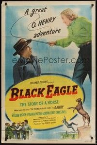 5m108 BLACK EAGLE 1sh '48 based on The Passing of Black Eagle by O. Henry!