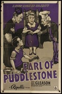 5m272 EARL OF PUDDLESTONE 1sh '40 3 Gleasons, cool art of angry Queen!
