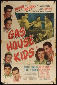 5m338 GAS HOUSE KIDS 1sh '46 Robert Lowery, Teala Loring, Billy Halop, Alfalfa!