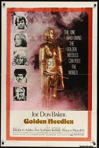 5m354 GOLDEN NEEDLES 1sh '74 Joe Don Baker, whoever owns them can rule the world!