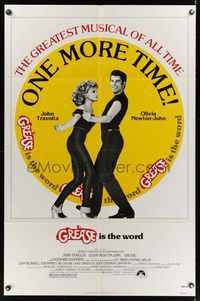5m363 GREASE 1sh R80 John Travolta & Olivia Newton-John dance in a most classic musical!