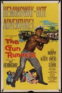 5m375 GUN RUNNERS 1sh '58 Audie Murphy, directed by Don Siegel, written by Ernest Hemingway!